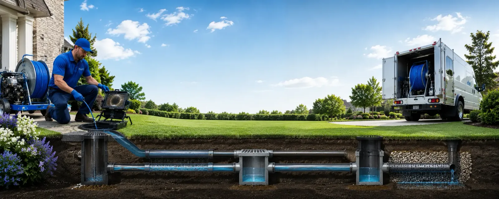 Outdoor drain cleaning information for Palmyra, VA